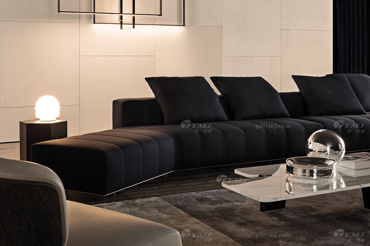 現代極簡轉角沙發