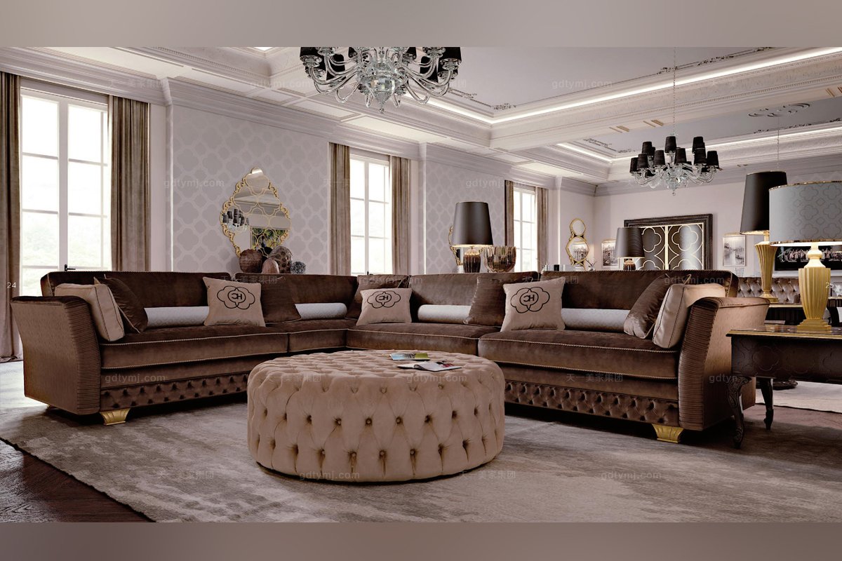 意大利客廳轉角沙發