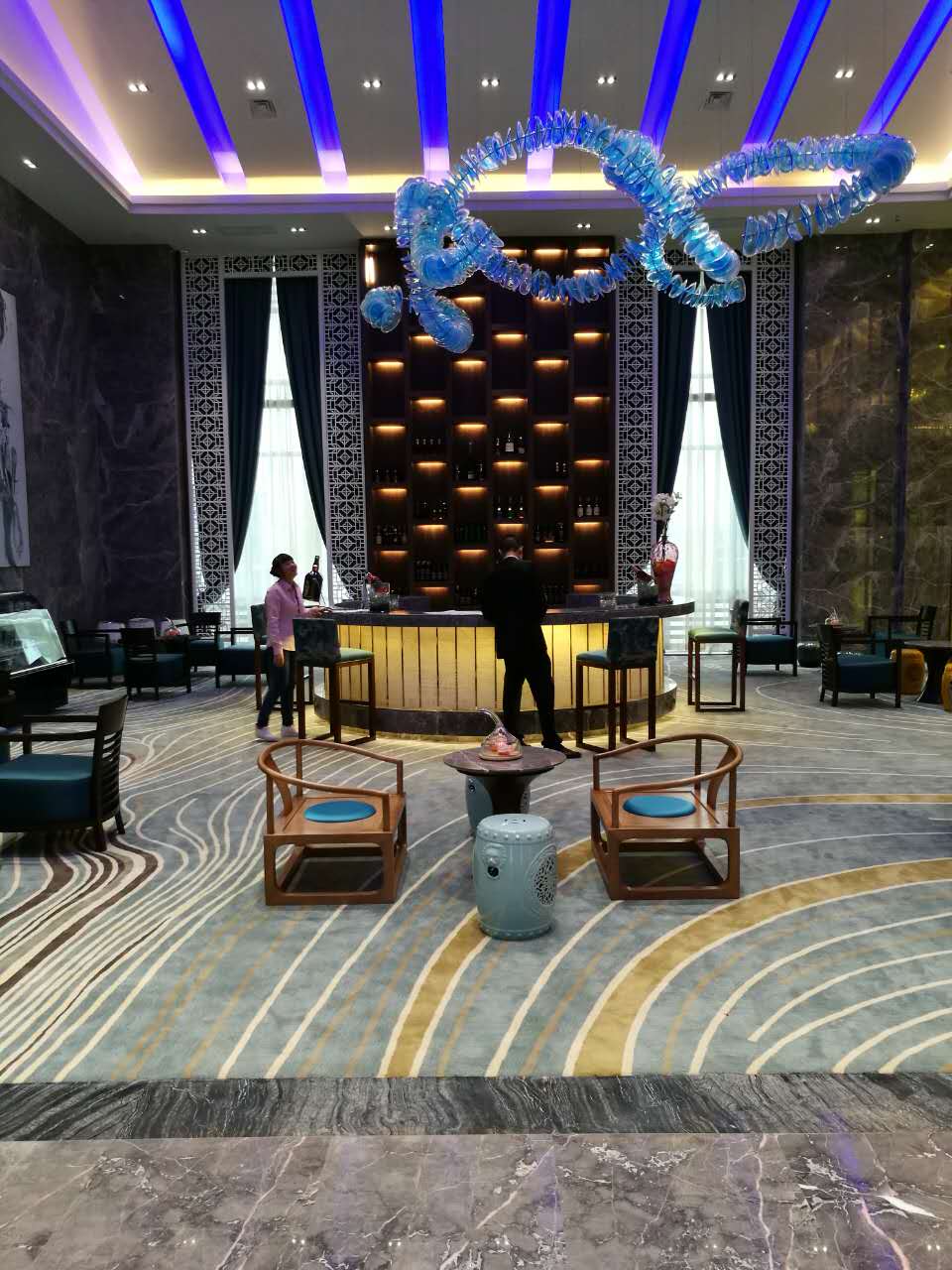 新中式家具休息區(qū)