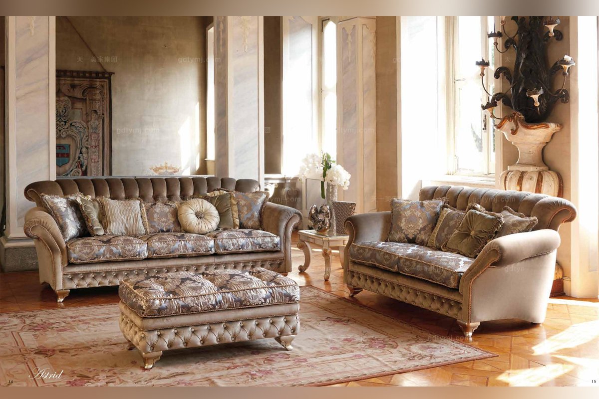 意大利進口布藝沙發組合