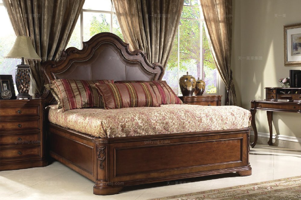 現代美式雙人床